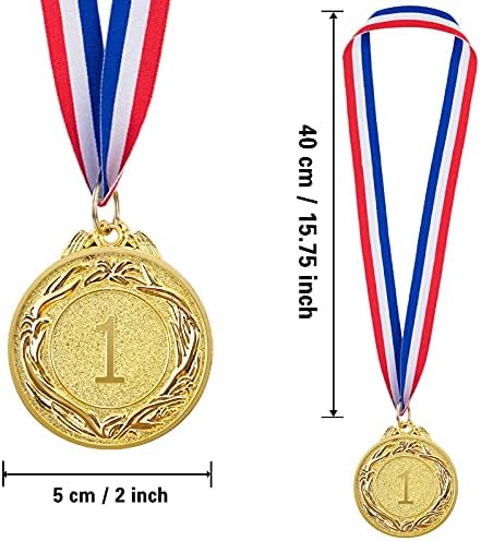 ABAOKAI 12 חלקים מוזהב מכסף מכסף ברונזה סט מדליית מדליית מתכת -סגנון אולימפי לתחרויות, ספורט,