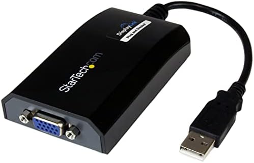 Startech.com USB למתאם VGA - 1920x1200 - כרטיס וידאו וגרפיקה חיצוני - צג כפול - תומך ב- Mac