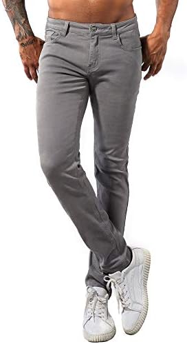 ZLZ Skinny's Slim Slim Fit נמתח מכנסי ג'ינס אופנה נוחה