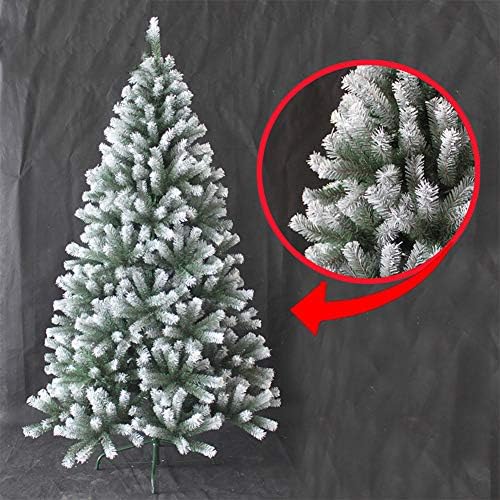 עץ חג המולד המלאכותי הקלאסי של דולפליי, עלים שלג נוהרים קישוטי עץ אורן חג המולד עץ אורן אוטומטית רגליים