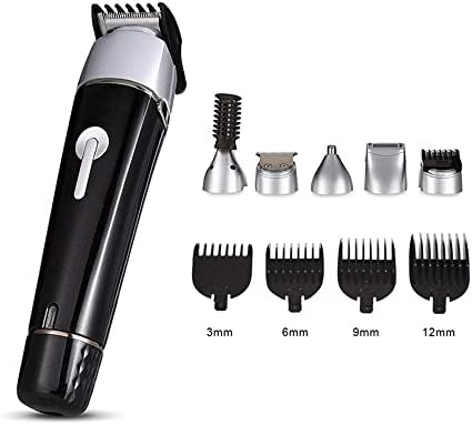 5 ב 1 ערכת שיער קוצץ האף שיער גוזם מכונת גילוח, עמיד למים, מתנות הטובות ביותר עבור גברים שימוש משפחה / 665
