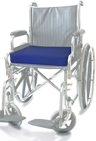 כרית כיסא גלגלים נוחה איפקס ניורטו-ג 'ל קירור-עם כיסוי מושב חסין מים - כרית לפצעי עצם הזנב בגובה 3 אינץ'