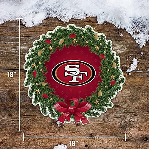 RICO תעשיות NFL זר/צורת חג חתוך צורת דגלון חותכת דגלון - עיצוב בית וסלון - הרגיש רך EZ לתלייה