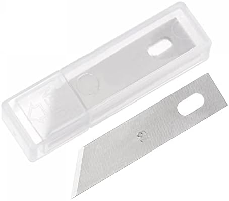 UXCell 25 pcs 39x10.2 ממ להבי סכין מלאכה, להבי תחביב מהיר פלדה להביי החלפת להבים אמנות כלים לגילוף