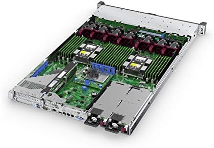 HPE Proliant DL360 שרת מתלה Gen10 עם מעבד Intel Xeon 4214R אחד, זיכרון 32 ג'יגה-בייט, בקר אחסון P408i-A,
