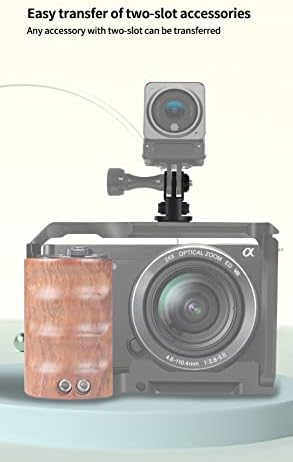 פייצ'או מיני חצובה הר 360 מתאם מסתובב דיסק מחזק 1/4 בורג למצלמת פעולה