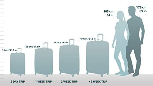 אמריקאי טוריסטר פופ מקס סופטסייד מזוודות עם ספינר גלגלים, צהבהב, 3-חתיכה להגדיר