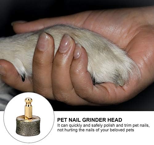 זמילה כלב פצירה 5 יחידות כלב נייל מטחנות החלפת ראש לחיות מחמד נייל מטחנות יהלומי טיפ עבור כלב חשמלי