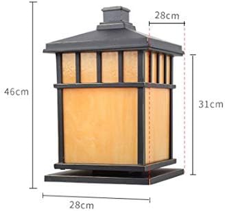 HNBBF מנורה סטיגמה מנורת קיר רביעייה חיצונית אטומה למים ועמודה עמודת חלודה מנורה חדשה בסגנון