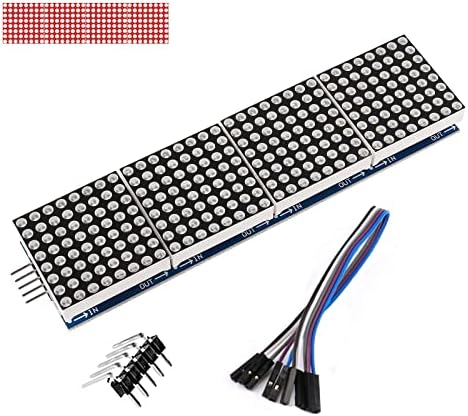 Sipytopf max7219 מודול מטריצת נקודה, 32x8 4 ב 1 תצוגת LED עם קו 5 סינים, עבור מיקרו -בקר Arduino