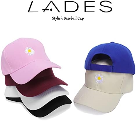נשים בכובע בייסבול - כובע אבא קלאסי עם דייזי כותנה כותנה כותנה מתכווננת לחיצה בחוץ