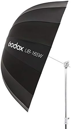 גודוקס אוב-165 וולט 65 אינץ '165 ס מ פרבולית פנימי לבן רפלקטור מטריה סטודיו אור אומבר,בד כיסוי
