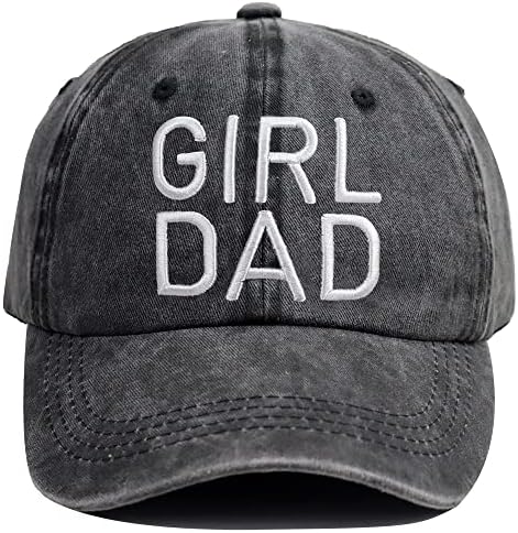 כובע אבא ילדה רקום של גברים קמפל, כובע בייסבול אבא מתכוונן כותנה שטף במצוקה