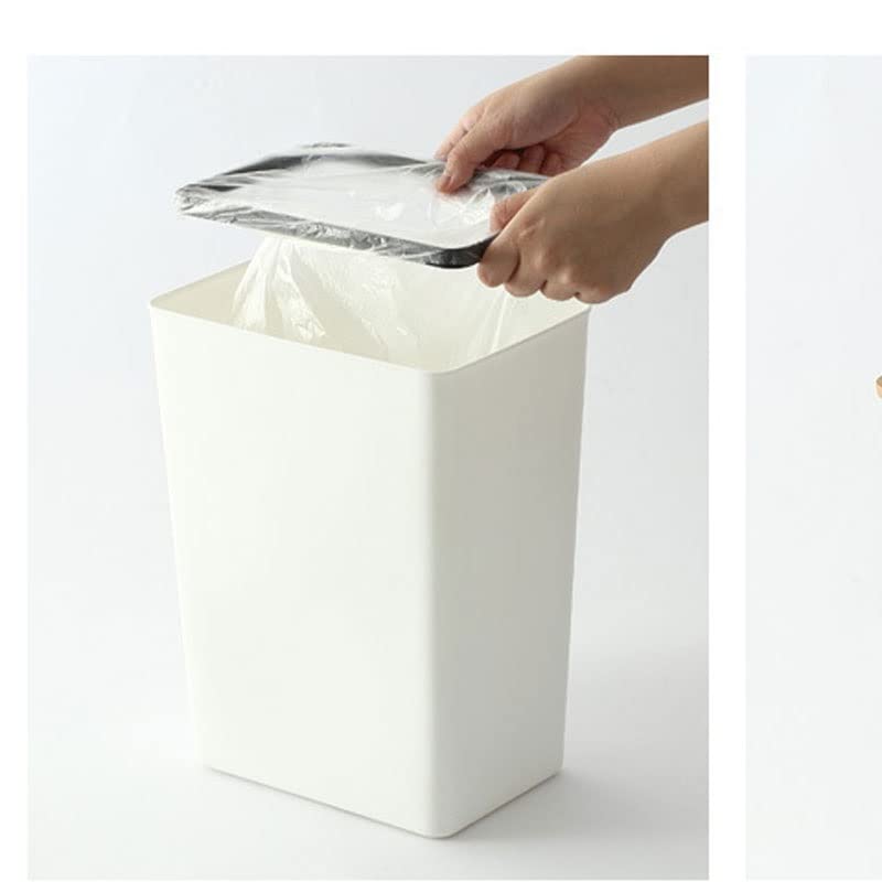 פשוט כיסוי אשפה יכול פלסטיק משרד מטבח סלון חדר שינה אמבטיה יצירתי נייר סל