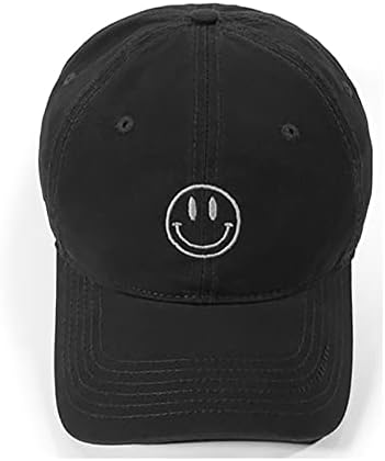 Kigrad Unisex Baseball Cap גברים נשים חיוך גרפי מול כותנה כובע אבא רקום כובע ספורט מתכוונן פרופיל נמוך