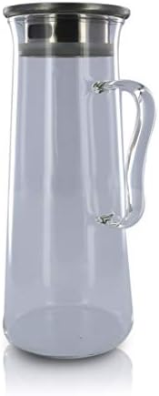 זכוכית קרח תה קרפה '' שנחאי '' עם מכסה פילטר/פלדה אל חלד, 1.2 LT, גובה: 24 סמ, דמאן פררס