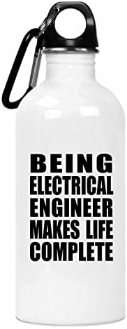 תכנון היותו מהנדס חשמל הופך את החיים למלאים, בקבוק מים 20oz מפלדת אל חלד כוס מבודד, מתנות ליום הולדת