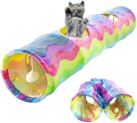 אינטראקטיבי חתולי צעצועי מתקפל חתולי מנהרת צינור צעצועים לחתולים חתלתול אימון לחיות מחמד צעצוע ארנב מנהרת חתולי