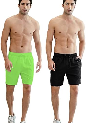 אימון לגברים של Tuveke מכנסיים קצרים מהיר של חדר כושר אתלטי יבש מכנסיים קצרים משקל קלים לגברים
