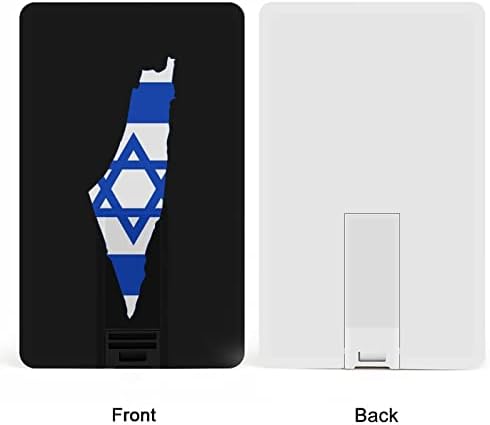 דגל מפת ישראל כרטיס אשראי USB כונני פלאש בהתאמה אישית מזיכרון מפתח מתנות תאגידיות ומנות קידום מכירות 32 גרם