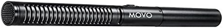 Movo Photo VXR100 מקצועי 11 SuperCardioid Condenser רובה רובה וידאו ערכת מיקרופון למצלמות DSLR ומצלמות וידיאו