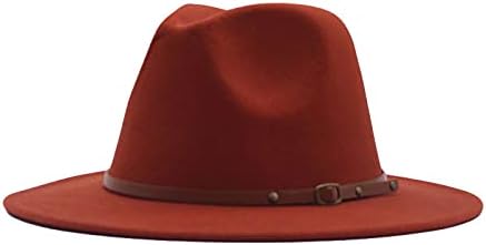 כובע פנמה פנמה רחב שוליים כובע קלאסי מתכוונן כובע שוליים רחב אופנה כובע פנמה פנמה כובע פדורה