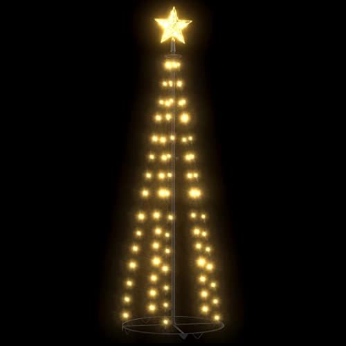 עץ חרוט חג המולד, קישוטים לחג חג המולד, עץ חג המולד DIY, עם אור פלסטיק בחלקו העליון, בסיס מעגל עם דוקרנים, עמידים