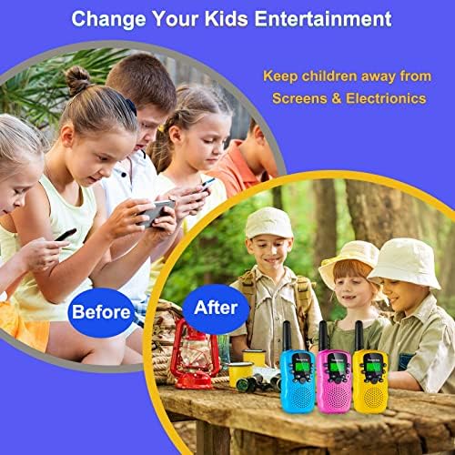 צעצועי ילדים סופוטאי לבנים מגיל 6-12, מכשירי קשר לילדים 2 מארז, צעצועי מכשירי קשר לילדים למרחקים ארוכים