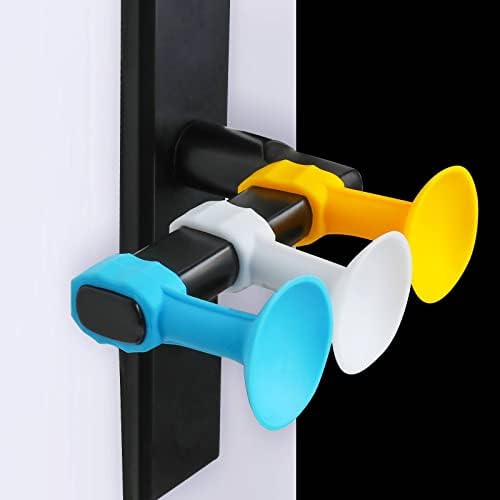 3 יחידים פרימיום מיילקי דלת פקק ידית דלת למגן קיר דלת, משתיקי כפתור דלתות, פקקי רעש סיליקון