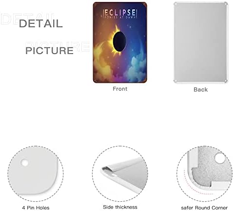 Eclipse 12x8 אינץ 'שלטי מטאל אלבום מוסיקה - רוק הקירות עם אלבום מוזיקה אמנות לאוהבי מוסיקה