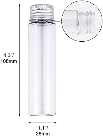 מבחנות פלסטיק שטוחות שקופות 10 * 1 מיליליטר עם מכסי בורג, ניסויים מדעיים-באי-אב