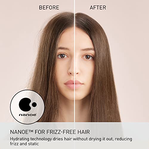 Panasonic Nanoe Salon מייבש שיער עם זרבובית יבש מהיר, מייבש שיער מתקפל לנסיעה ובית, 3 הגדרות זרימת
