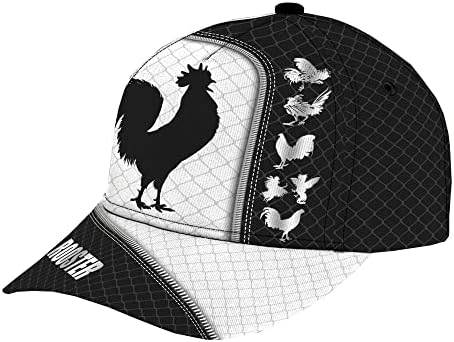 כובע תרנגולים בהתאמה אישית, כובעי Snapback לגברים, מתנות קלאסיות בהתאמה אישית של תרנגולת תרנגולת לאוהבי