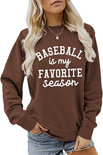 בייסבול של Jverf הוא העונה האהובה עלי סווטשירט נשים בייסבול אימא חולצה