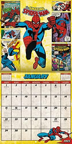 לוח השנה של מארוול קומיקס 2023 - Deluxe 2023 Marvel Avengers Mini Calendar צרור עם למעלה ממאה מדבקות