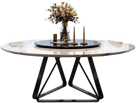 שולחן אוכל עגול של Lakiq עם שולחן אוכל עגול עגול מודרני עגול שולחן אוכל מטבח נורדי שולחן אוכל עם 3 רגליים