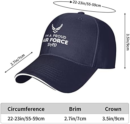 כובע אבא של חיל האוויר הגאה כובע כובע בייסבול כובע בייסבול מתכוונן לגברים כובע נשים
