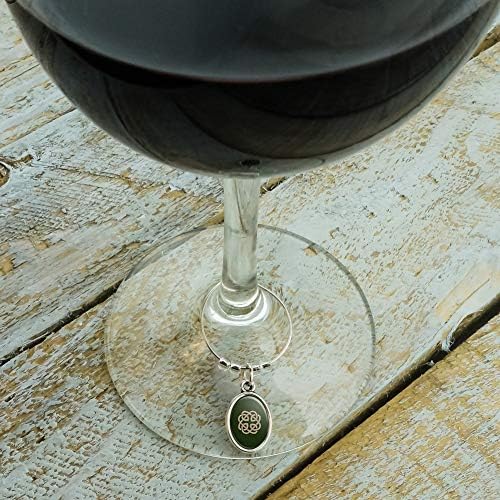 סלטיק קשר אהבת נצח יין זכוכית סגלגל קסם לשתות סמן