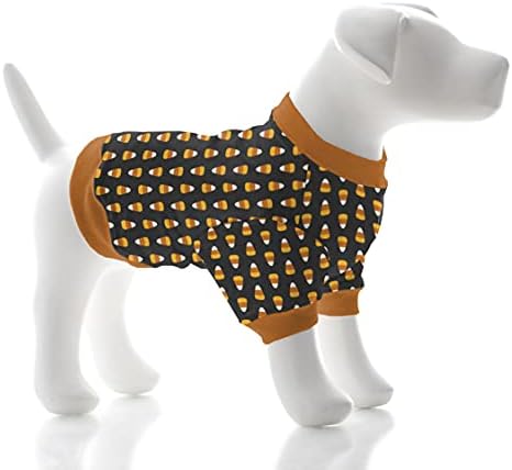 טי כלב של Kickee, חולצת טריקו מסוגננת של הדפסת ליל כלבים לכלבים קטנים וגדולים, אולטרה רך במבוק ויסקוזה