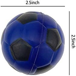 MyMagic 24 PCS כדור כדורגל צבעוני כדורגל כדורגל, כדור סוחטים בקצף רך בגודל 2.5 אינץ