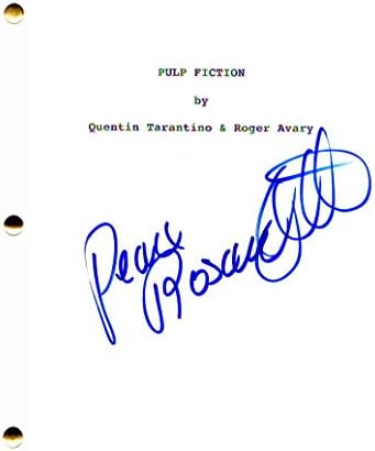 רוזנה ארקט חתימה חתימה - תסריט סרטים בדיוני זולה - ברוס וויליס, סמואל ל 'ג'קסון, ג'ון טרבולטה, אומה