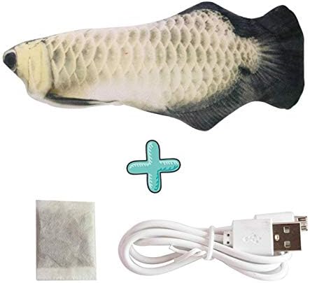 NC PET מספקת דגים מדומים חשמליים מכים צעצוע חתול אוטומטי טיזר חתול צעצוע חתול צעצוע חינם