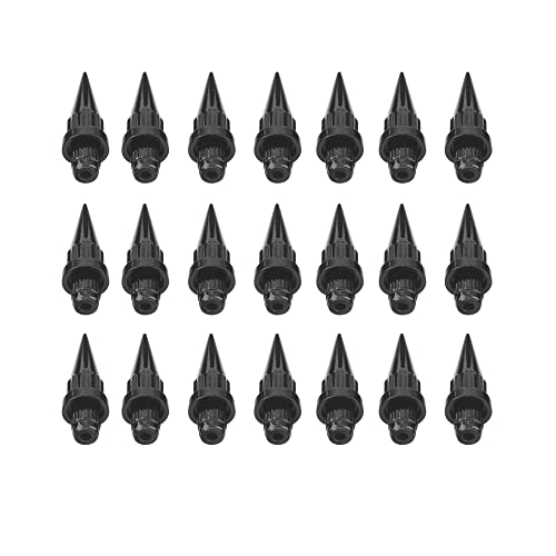 20 יחידות 7.4 מ מ/0.29 ב גלגל ספייק אגוזי שפתיים מסמרות אגוזי גלגל אביזרי חלקי שחור שרירי בטן פלסטיק