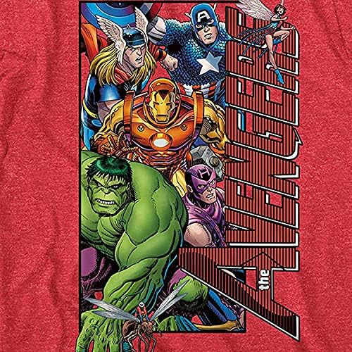 מארוול בני קומיקס נוקמי חולצה-ספיידרמן, איש ברזל, קפטן אמריקה & מגבר; האלק טי-נסיגה קלאסי חולצה