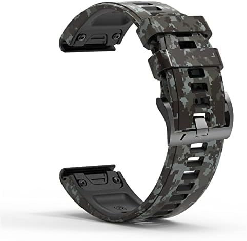 Ezzon 26/22 ממ שעון שעון עבור Garmin Fenix ​​6 6S 6x Pro 5 5x 5S פלוס 3HR 935 MK1 הדפסת פס סיליקון מהיר שחרור