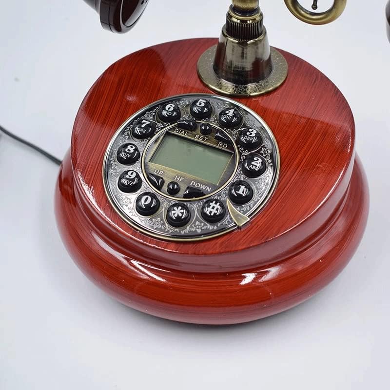 Zjhyxyh עתיק קווי טלפון שרף טלפוני קבוע רטרו טלפוני חיוג חיוג וינטג 'טלפונים דקורטיביים למשפחה ביתית
