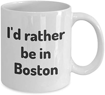 אני מעדיף להיות בספל כוס התה של בוסטון מטייל חבר לעבודה של מסצ'וסטס ספל נסיעות מתנה נוכח