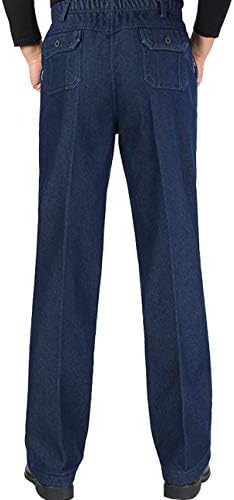 Zoulee חדש לשנת 2019 ג 'ג'ינס המותניים המלאים של הגברים לשנת 2019, מכנסי מכנסיים ישר מכנסיים ישר