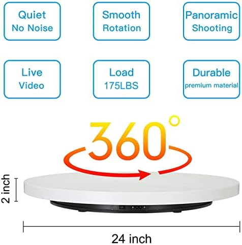 תצוגה פטיפון ממונעת של יואנג ', פטיפון תצוגה מסתובבת של 360 מעלות לתכשיטים, צפייה, מוצר דיגיטלי, שמפו, זכוכית,