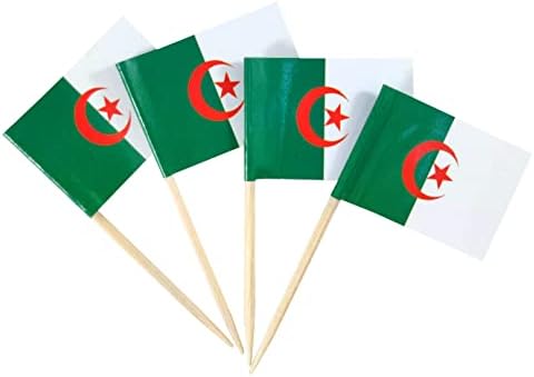 Jbcd אלג'יריה דגל קיסם מיני דגלים קטנים של הקאפקייקס הקאפקייקס